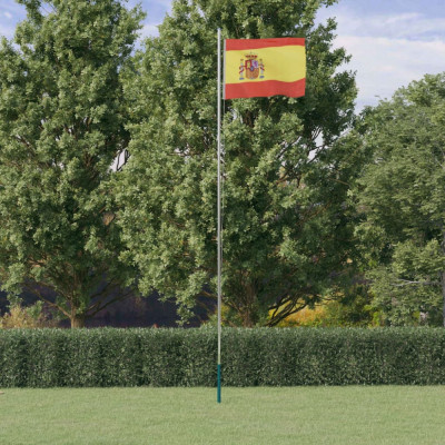vidaXL Steag Spania și st&amp;acirc;lp din aluminiu, 6,23 m foto