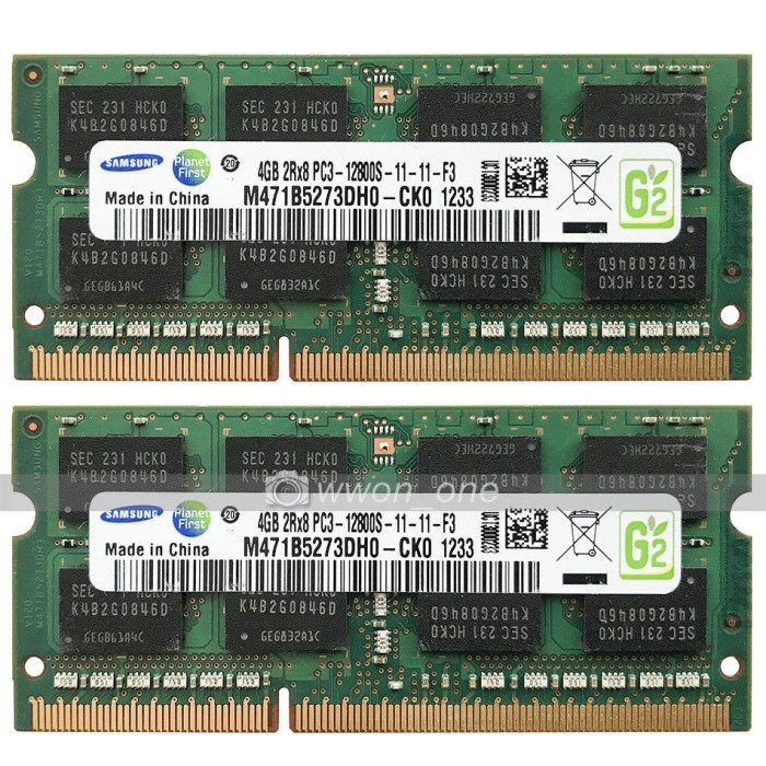 Kit Memorie Laptop DDR3 2 x 4 GB (8GB) 1600 Mhz PC3 12800S Garantie 6 luni