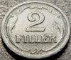Moneda istorica 2 FILLERI / FILLER - UNGARIA, anul 1944 *cod 384 - EROARE REVERS, Europa, Zinc