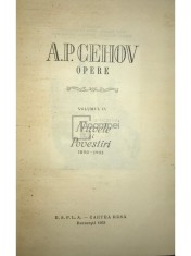 A. P. Cehov - Opere, vol. 9 - Nuvele si povestiri (Editia: 1959) foto