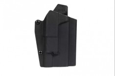 Composite Holster for G17 Replicas with Tactical Flashlight &ndash; Black [