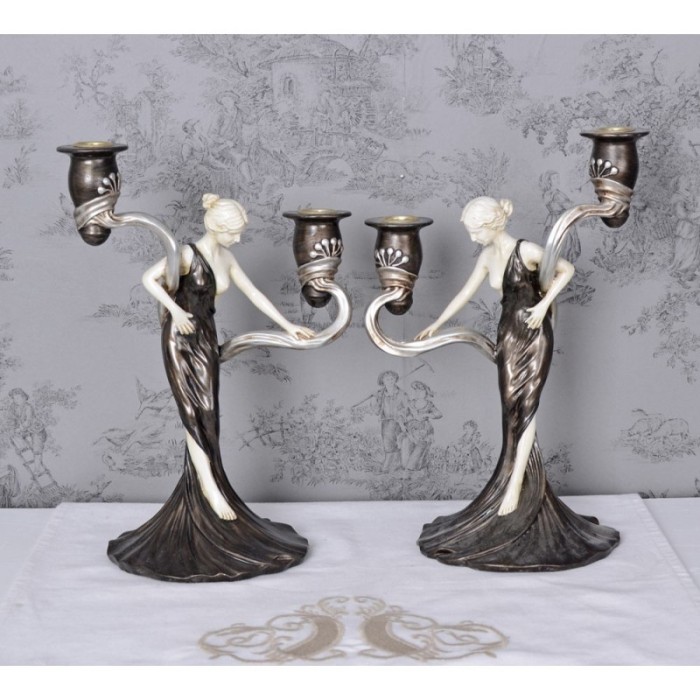 Set doua sfesnice Art Nouveau IS062