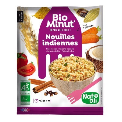 Noodle instant in stil indian, bio, 80g, Nat-ali foto