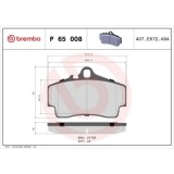 Placute frana Porsche 911 (996) 08.97-09.05, 911 (997) 07.04-12.13, 911 Convertible (996) 08.97-08.05, 911 Convertible (997) 04.05-12.13, 911 Targa (