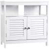 VASAGLE Dulap baie baza lavoar, cu 2 usi, 2 compartimente, alb 60x60x30 cm, alb Household NewTrend