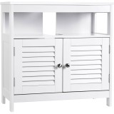 VASAGLE Dulap baie baza lavoar, cu 2 usi, 2 compartimente, alb 60x60x30 cm, alb Household NewTrend