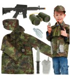 Costum de carnaval Soldat cu Accesorii 3-8 ani, Oem