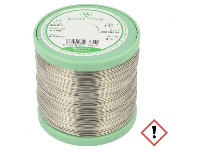 S&acirc;rmă de lipit ECO5 fără plumb 0,8mm 1kg