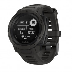 Ceas Smartwatch Instinct Garmin, 128 x 128 px, LCD, 10 ATM, autonomie 16 zile, GPS, Negru foto