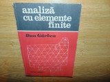 ANALIZA CU ELEMENTE FINITE -DAN GARBEA ANUL 1990