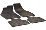 Covorase Auto Cauciuc Fiat Punto (1993-2005) Gri Carbon, Set Complet Fata + Spate, Anti-alunecare, Bordura Inalta