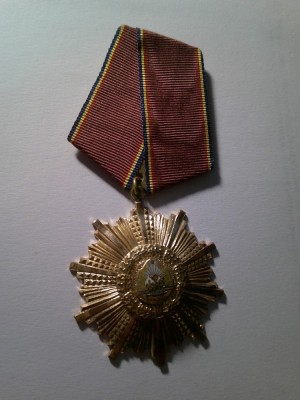 ORDINUL 23 AUGUST CL. III , bronz aurit foto