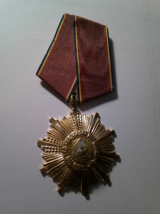 ORDINUL 23 AUGUST CL. III , bronz aurit