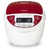 Multicooker Tefal Fuzzy Logic RK705, 750 W, 5 l, programe automate, timer, alb/rosu