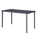 Cumpara ieftin Masa de gradina metal negru Salton 130x70x75 cm