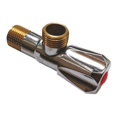 Robinet coltar din bronz, 1/2 - 1/2 - nr 5026 - 2 buc / set foto