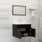 Gossi set mobilier de baie, negru, lemn prelucrat