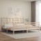 vidaXL Cadru de pat cu tăblie Super King Size, lemn masiv 3194911