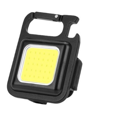 Lanterna LED de buzunar, SIHOiSi, USB, 500 lm, 6x4.2 cm, Negru foto