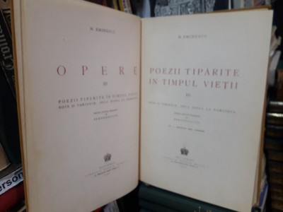 Mihai Eminescu-Opere vol.III-1944 foto