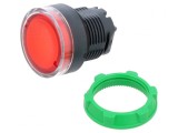 Comutator de apăsare 22mm roșu IP20