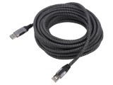 Cablu USB 3.0 RJ45 10m Negru/Gri