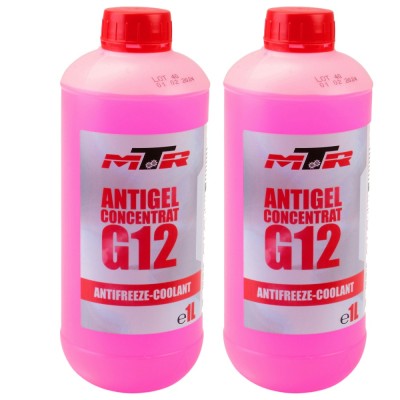 Pachet 2 litri antigel concentrat MTR G12 -72 C rosu foto