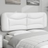 Gossi perna pentru tablie pat, alb, 160 cm, piele artificiala