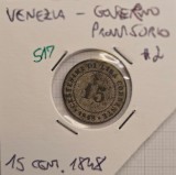 515 Italy Italian States Venice Venetia 15 Centesimi 1848 KM#801, argint