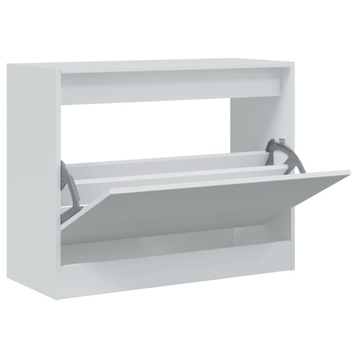 Pantofar, alb, 80x34x63 cm, lemn prelucrat