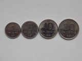 LOT 4 MONEDE DIFERITE 1,5,10,20 CRUZEIROS 1981 BRAZILIA