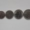 LOT 4 MONEDE DIFERITE 1,5,10,20 CRUZEIROS 1981 BRAZILIA