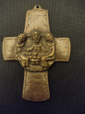 Cumpara ieftin Cruce veche bronz secol - XVIII stare ft buna, Ornamentale