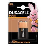 Baterie alcalina 9V Plus Duracell 6LR61/MN1604
