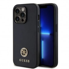 Husa Guess PU 4G Strass Metal Logo pentru iPhone 15 Pro Max foto