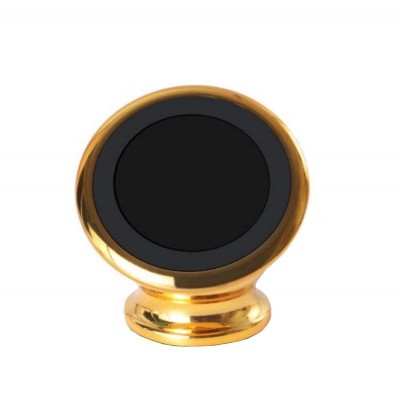 Suport telefon magnetic, cu bila , universal , adeziv 3M , auriu foto