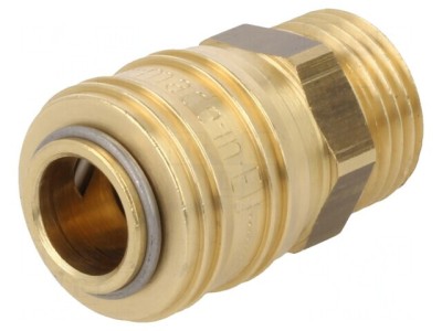 Conector rapid alamă 35bar etanşare NBR foto