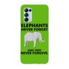 Husa compatibila cu Oppo A74 5G model Elephants never forget, Silicon, TPU, Viceversa, Transparent, Carcasa