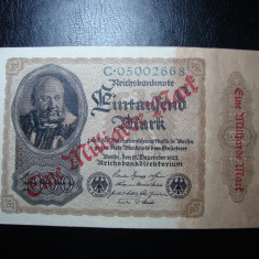 GERMANIA 1000 MARCI 1922 SUPRATIPAR 1 MILIARD SUPERBA