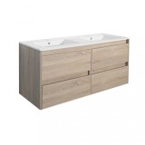 Mobilier de baie Porto 120 inferior cu lavoar &icirc;n culoarea stejarului Sonoma