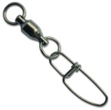 Agrafa Cu Vartej BLACK CAT Godzilla Swivel, 70kg, 7.2cm, Nr.4/0, 4buc/pac