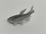 Figurină miniaturala vintage din portelan german Metzler &amp; Ortloff infatisand un pește