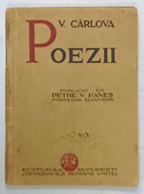 POEZII de V. CARLOVA , 1943 foto