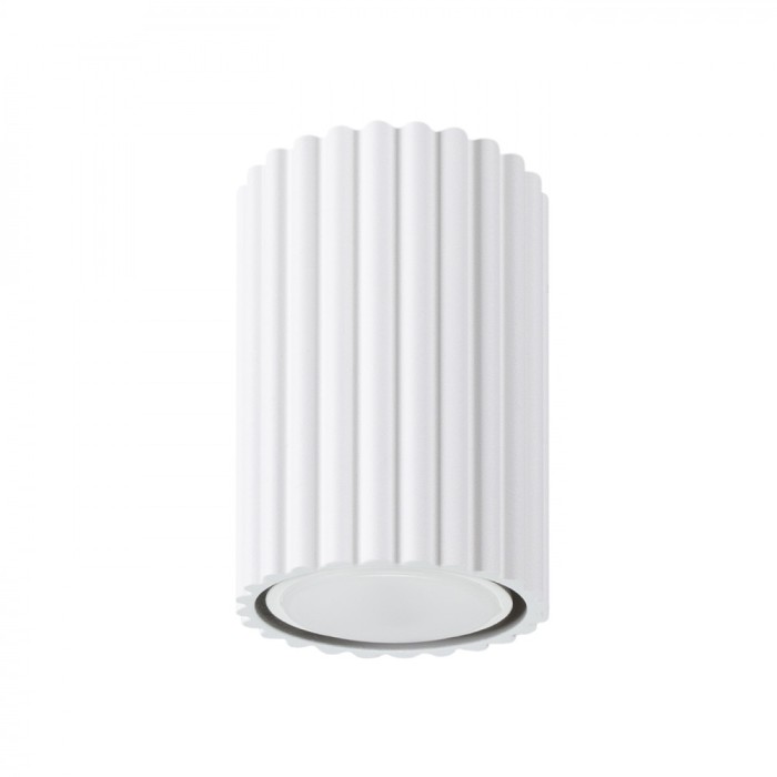 Lampă De Tavan Karbon Alb Din Aluminiu, 1 Bec Tub Minimalist De Interior.