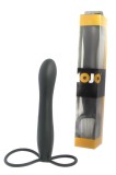 Strap-on Dildo Anal Mojo Blackjack, 15cm, Negru, Inel Testicule, Dildo Barbati, Rezistent Apa