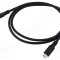 Cablu USB 3.2 USB C 1m negru 10Gbps Goobay