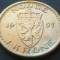 Moneda 1 COROANA / KRONE - NORVEGIA, anul 1957 *cod 1388 = patina frumoasa!