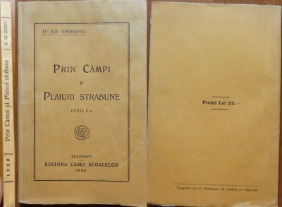 Gherghel , Prin campi si plaiuri strabune , 1930 , editia 1 foto