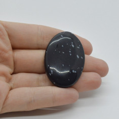 Cabochon obsidian fulg de nea 42x28x7mm c36