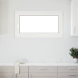 VidaXL Fereastră de subsol &bdquo;RISOR&rdquo; 110x70 cm oscilo-batantă DIN dreapta, albă